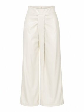 Micas NWT off white faux leather pants, XL